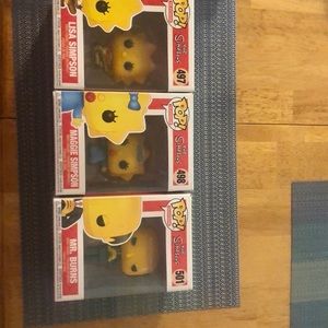 3 The Simpson Funko Pops